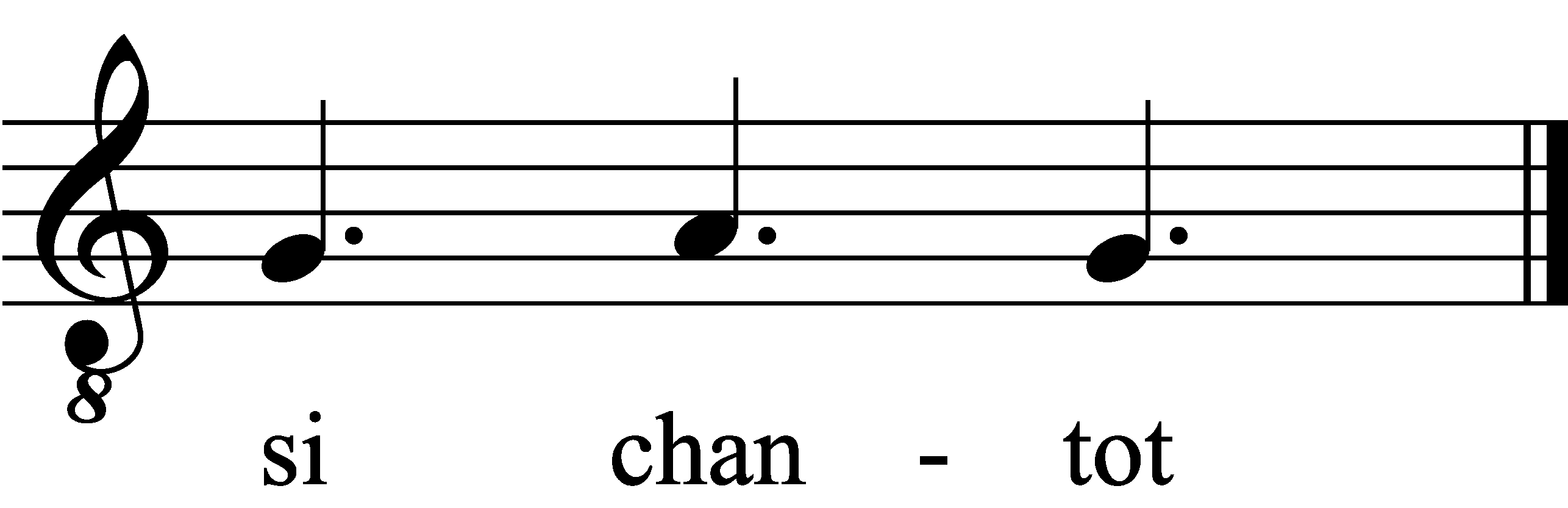 Refrain musical notation